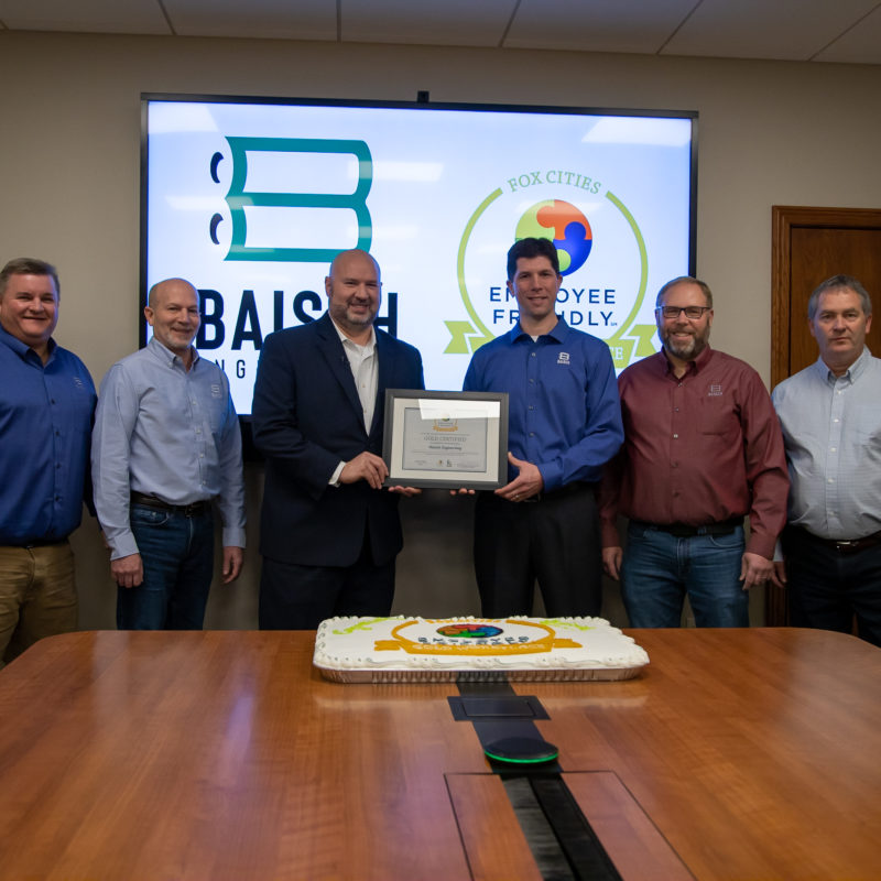 Baisch Becomes Gold-Certified Fox Cities Employee Friendly Workplace